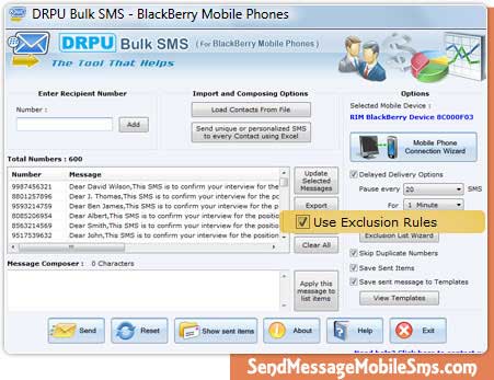 BlackBerry SMS messaging 8.2.1.0 full