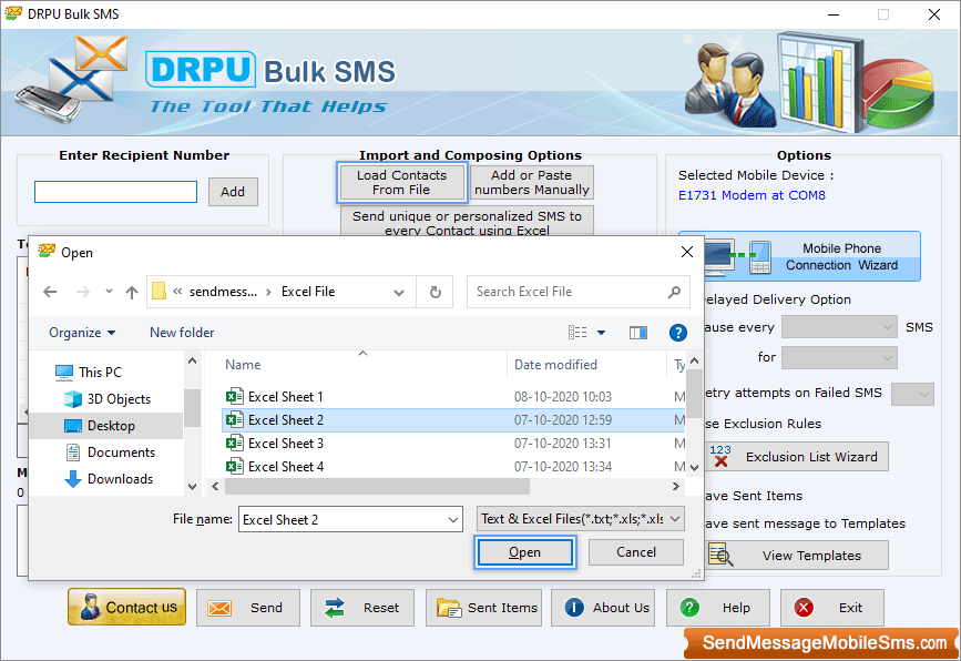 Bulk SMS Software for GSM Mobile Phones