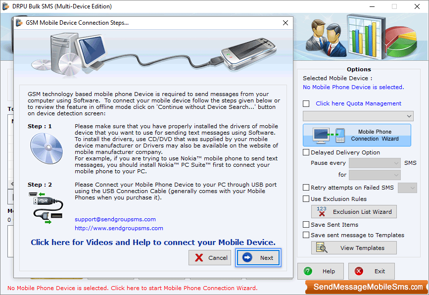 Mobile Device Connection Steps